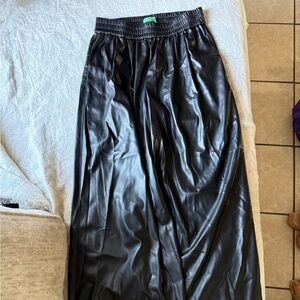 United Colors Of Benetton Shiny Black PANTS